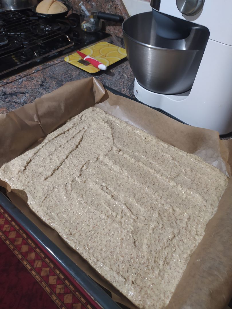 Pizza base de lentejas  Paso 2