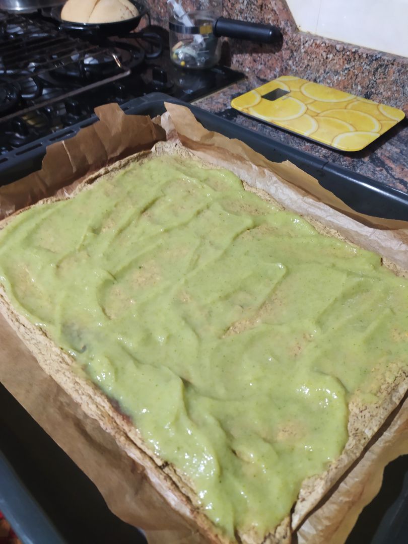 Pizza base de lentejas  Paso 3