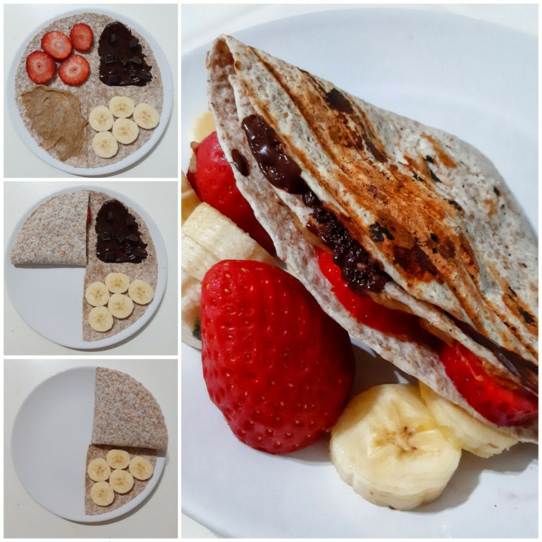 Idea de desayuno/merienda fácil, buenísima y con truqui😜 Idea de desayuno/merienda fácil, buenísima y con truqui😜