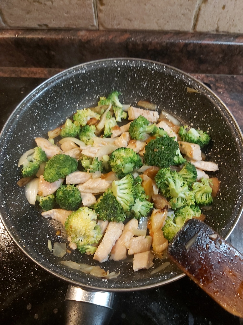 Noodles de arroz con pavo y brócoli Step 0