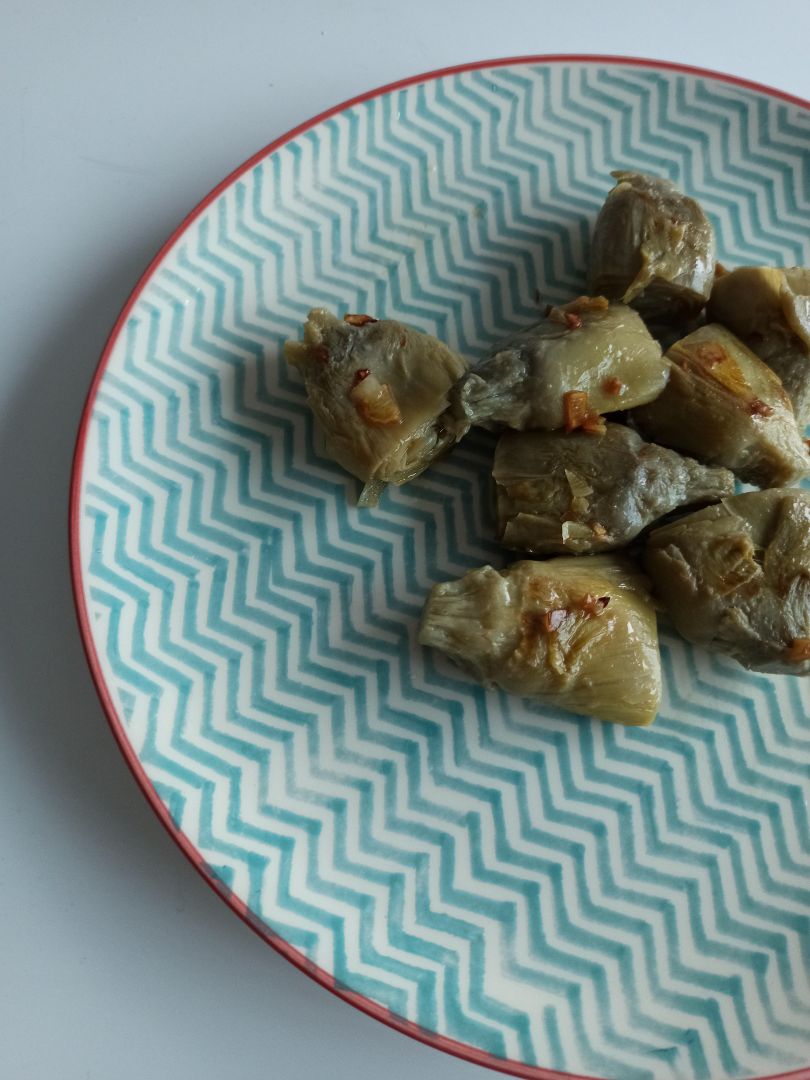 Alcachofas salteadas con jamón Alcachofas salteadas con jamón
