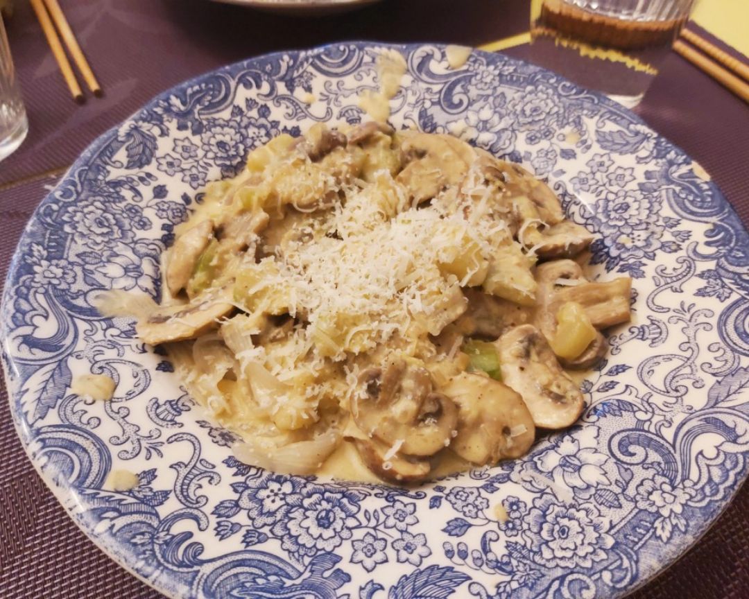 Noodle Konjac con calabacín y champiñones 🎊 Noodle Konjac con calabacín y champiñones 🎊