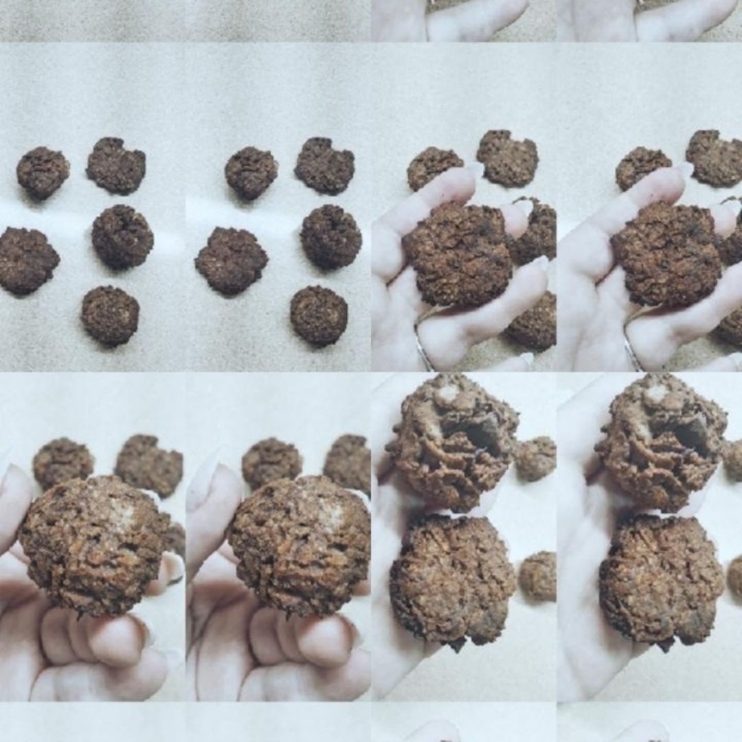 Galletas o bolitas de plátano con cereales o avena light Paso 3 Galletas o bolitas de plátano con cereales o avena light Paso 3