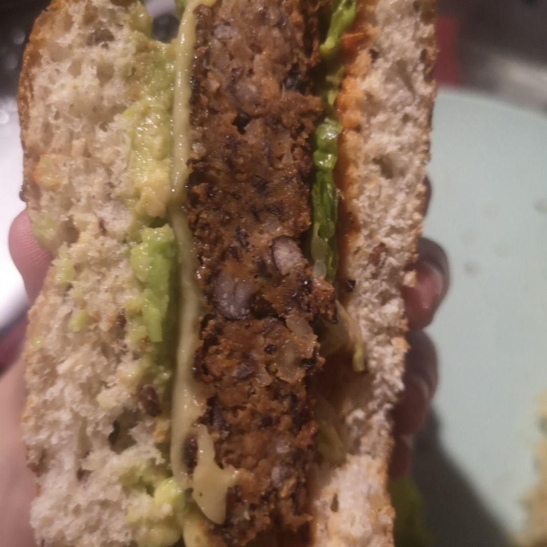 Hamburguesa de alubias negras Paso 4 Hamburguesa de alubias negras Paso 4