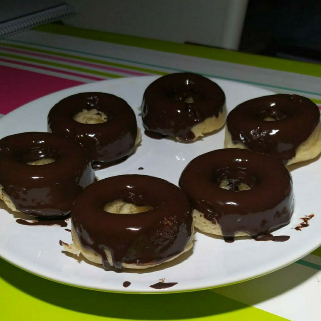 Donuts veganos proteicos al microondas Donuts veganos proteicos al microondas