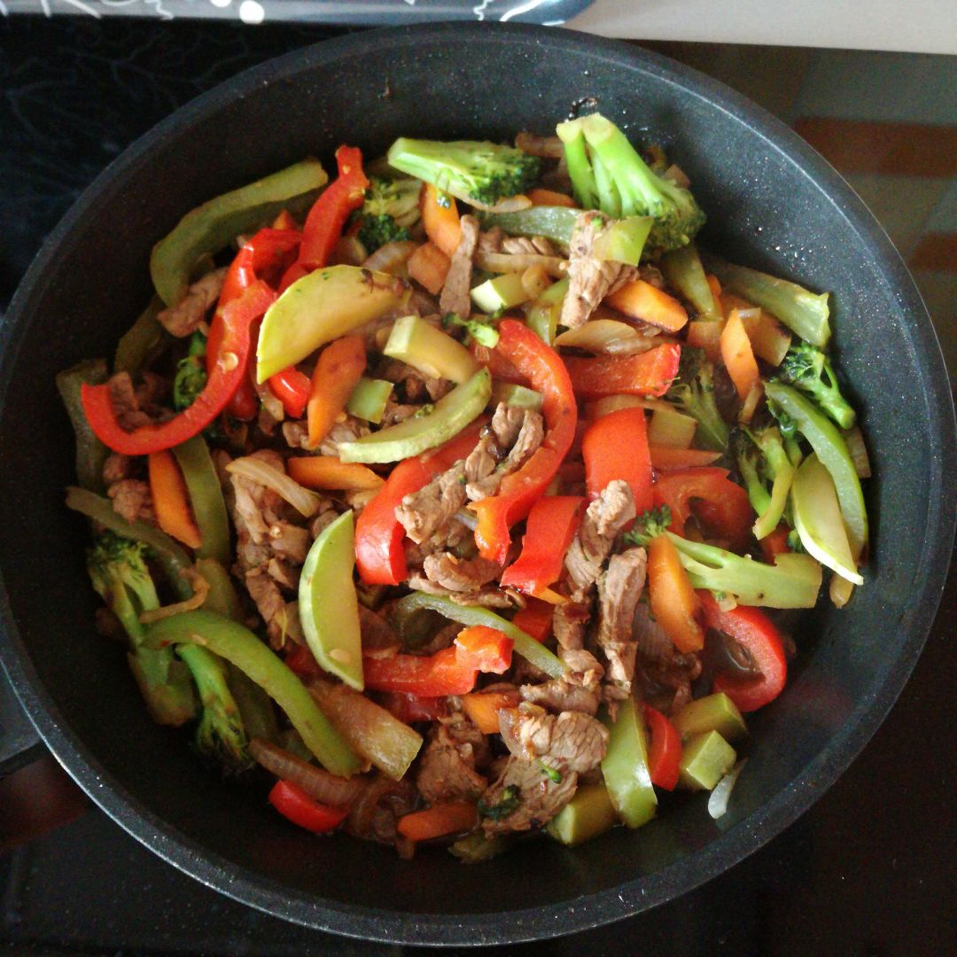 Ternera con verduras Ternera con verduras