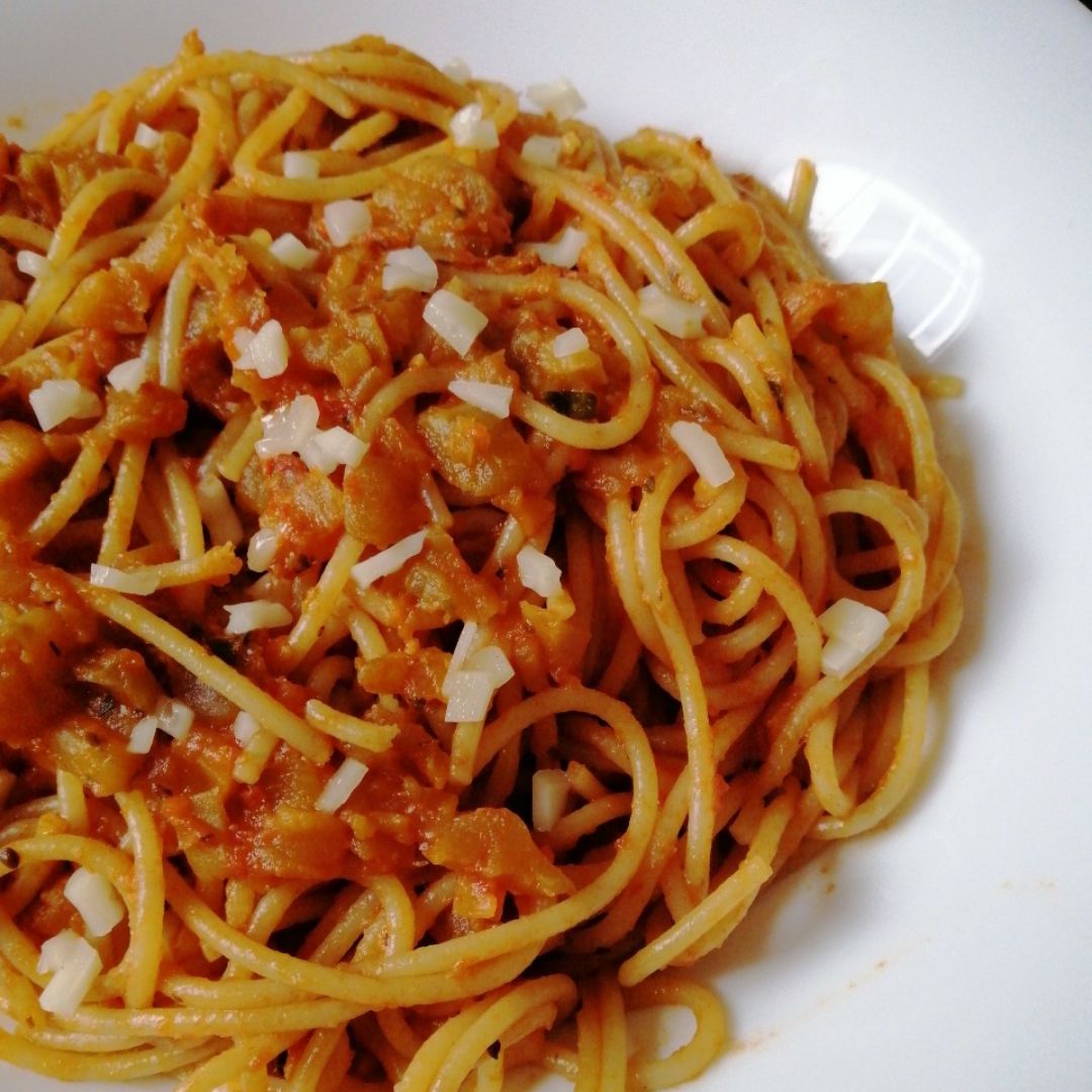 Boloñesa de Berenjena 🍝🍆 Boloñesa de Berenjena 🍝🍆