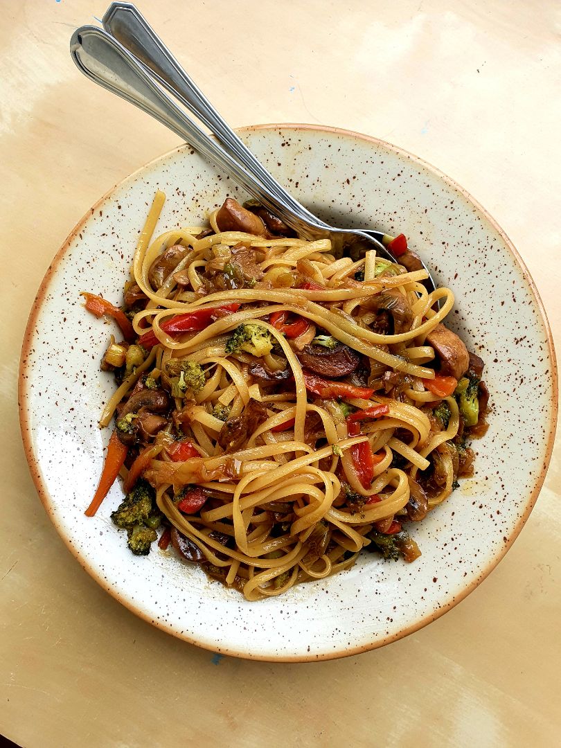 WOK DE VERDURAS CON SALSA DE SOJA 🍲