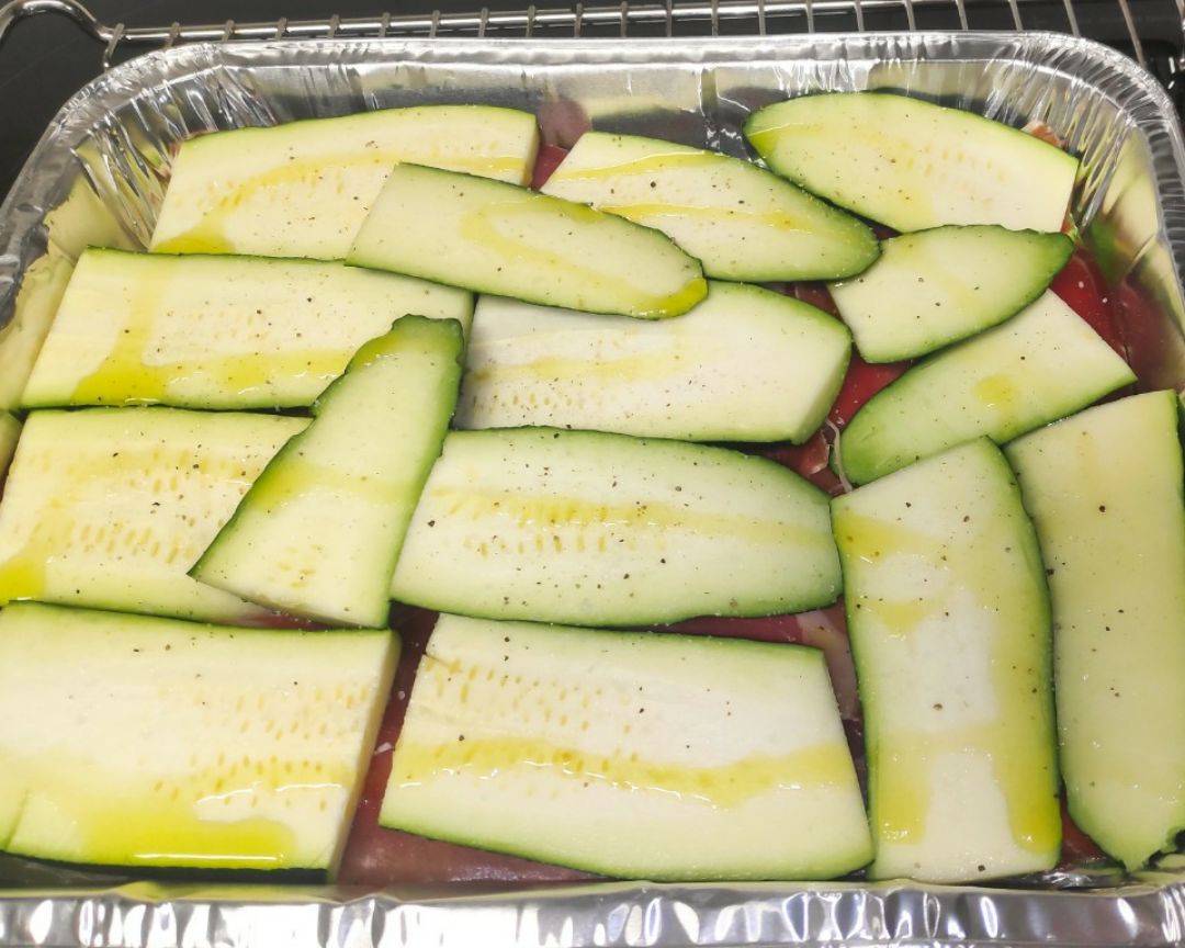 Calabacín con jamón serrano y tomate Paso 3 Calabacín con jamón serrano y tomate Paso 3