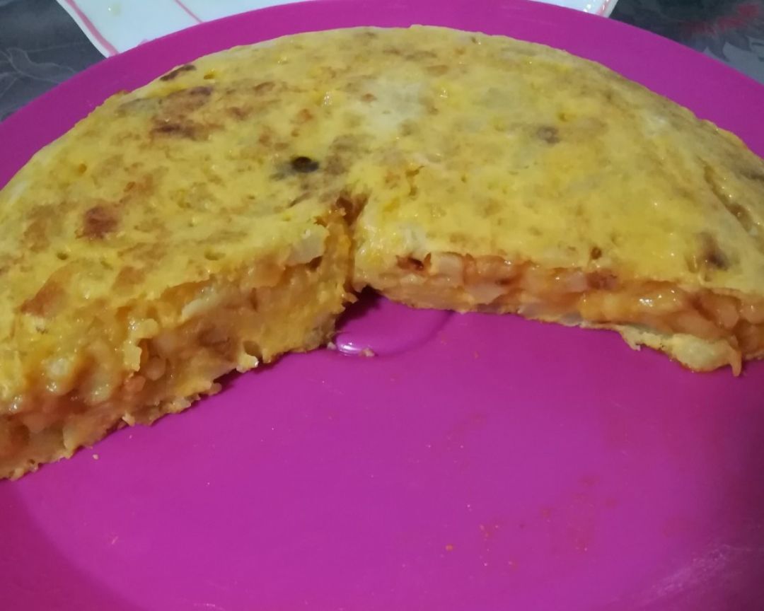 Tortilla con cebolla invisible Tortilla con cebolla invisible