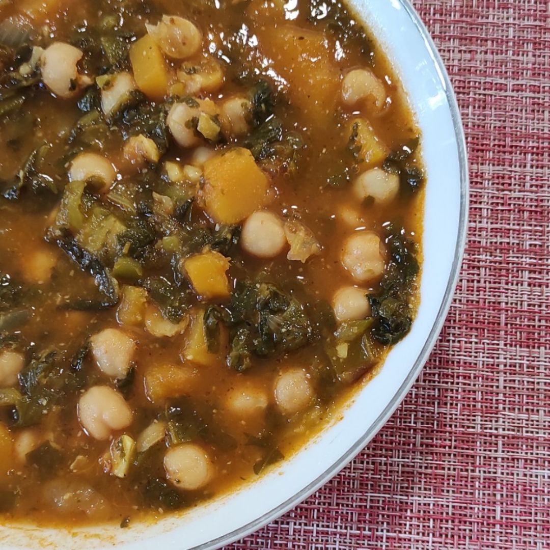 Potaje otoñal de garbanzos y calabaza Potaje otoñal de garbanzos y calabaza