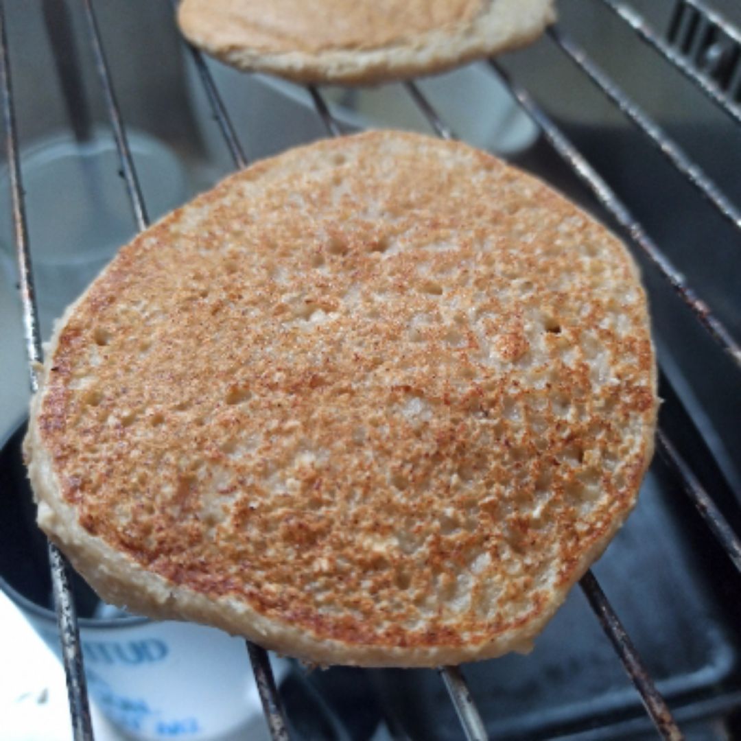 Tortitas de plátano veganas Paso 3 Tortitas de plátano veganas Paso 3