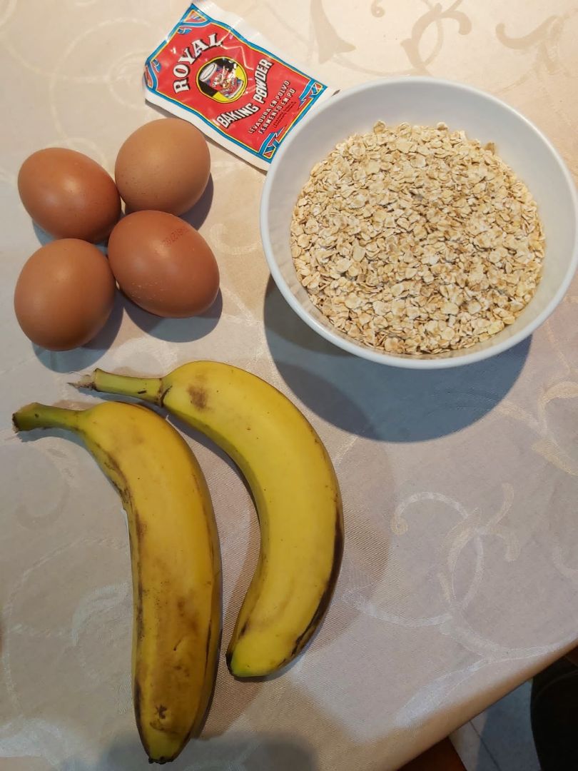 Muffins de avena y plátano con chocolate negro Paso 0