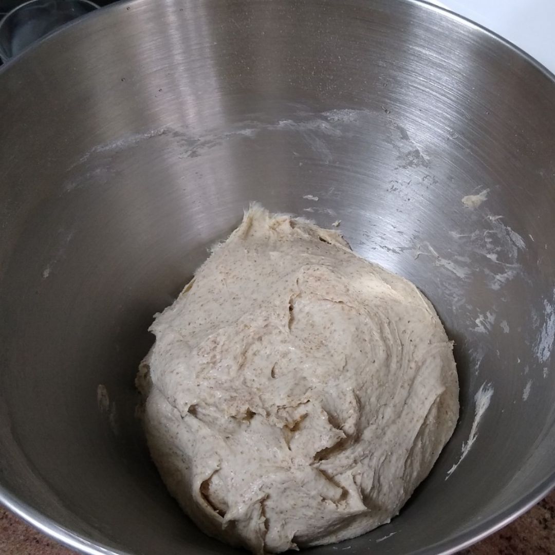 Pan de molde semi integral con masa madre Paso 9 Pan de molde semi integral con masa madre Paso 9