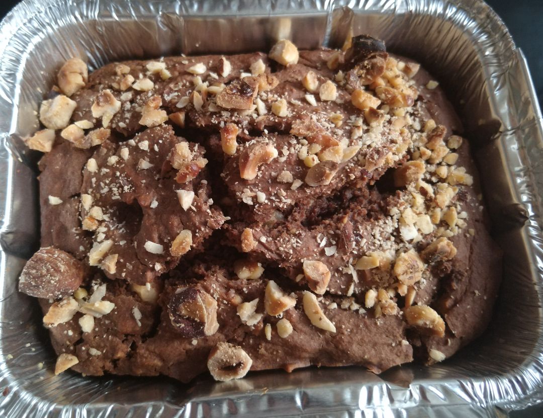 Bizcocho vegano de cacao y frutos secos Bizcocho vegano de cacao y frutos secos