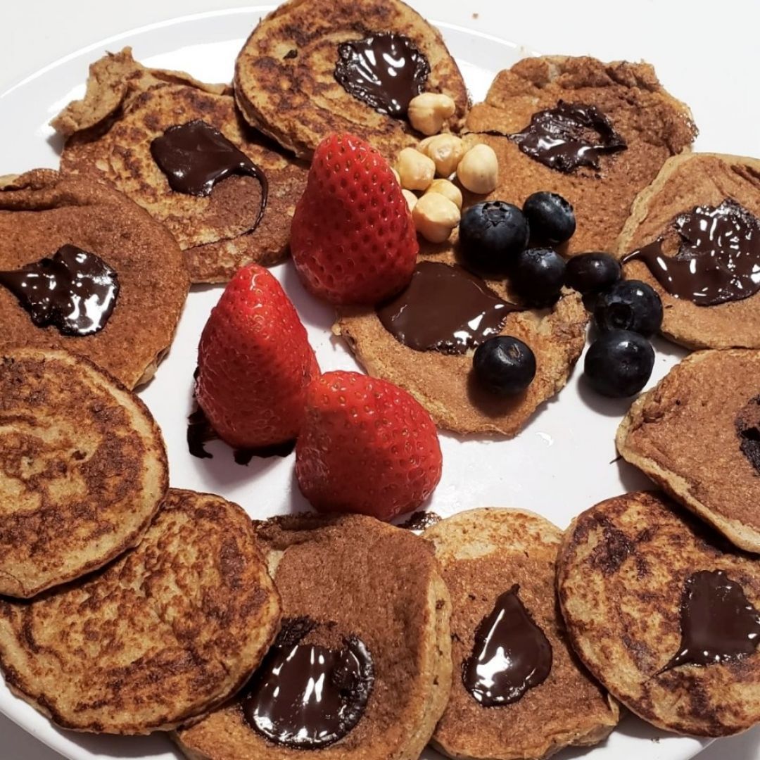 Tortitas fit de avena, plátano y canela 🍌 Tortitas fit de avena, plátano y canela 🍌