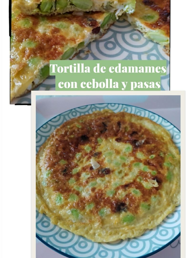 Tortilla de edamames Tortilla de edamames