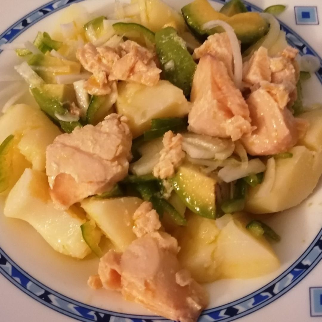 Papas aliñás Papas aliñás