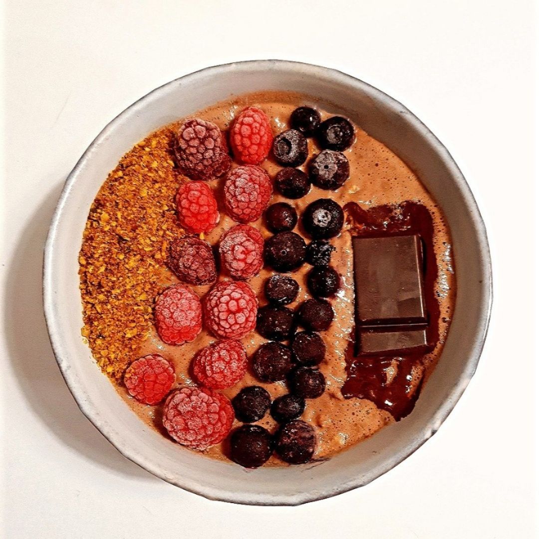 🌞 SUMMER PORRIDGE 🥣 con fruta congelada 🍌🫐🍓