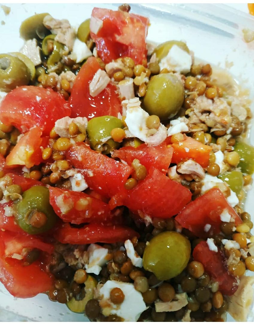 Ensalada de lentejas. Ensalada de lentejas.
