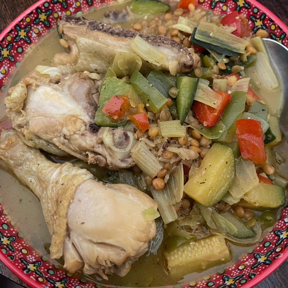 Lentejas con pollo