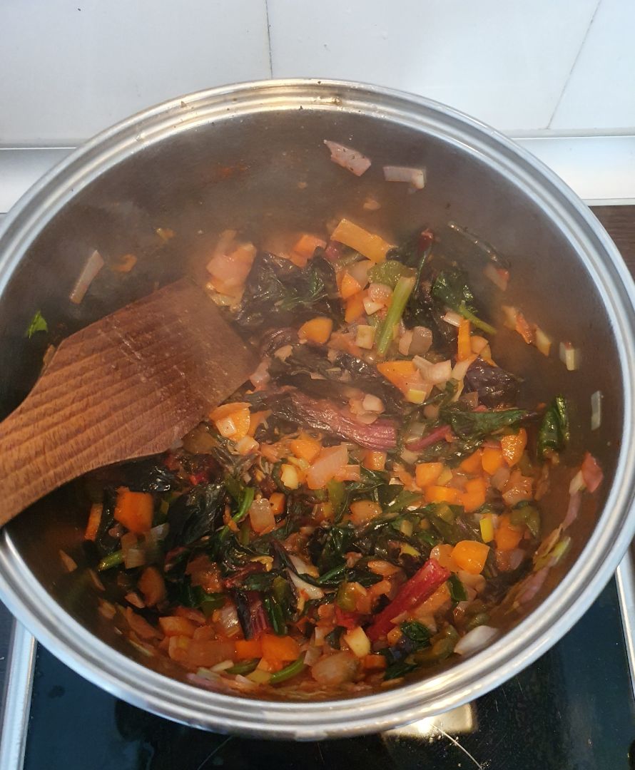 Potaje de garbanzos vegano. Paso 3 Potaje de garbanzos vegano. Paso 3