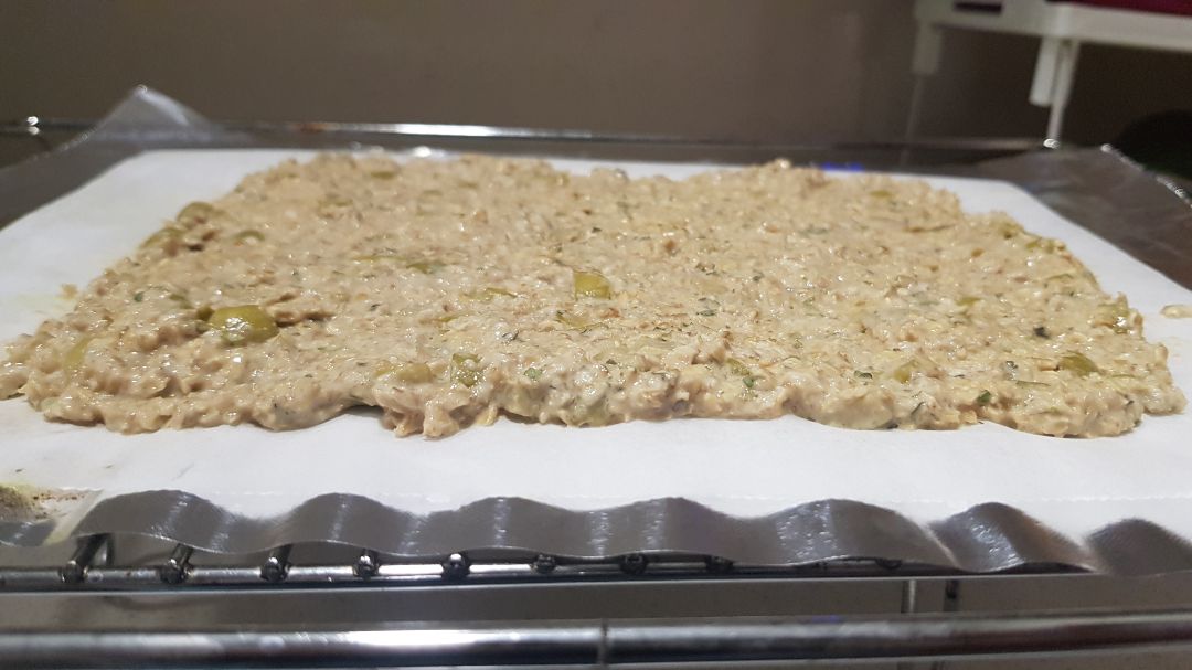 Pizza con base de avena Paso 4
