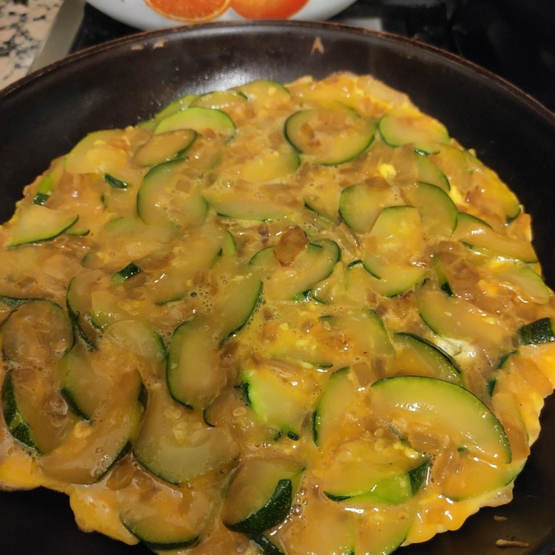 Tortilla de calabacín Paso 3 Tortilla de calabacín Paso 3