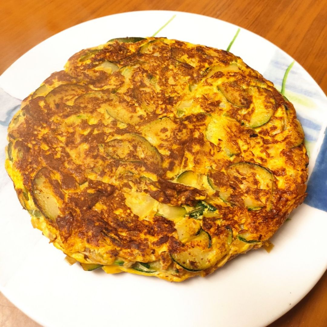 Tortilla de calabacín Paso 4 Tortilla de calabacín Paso 4