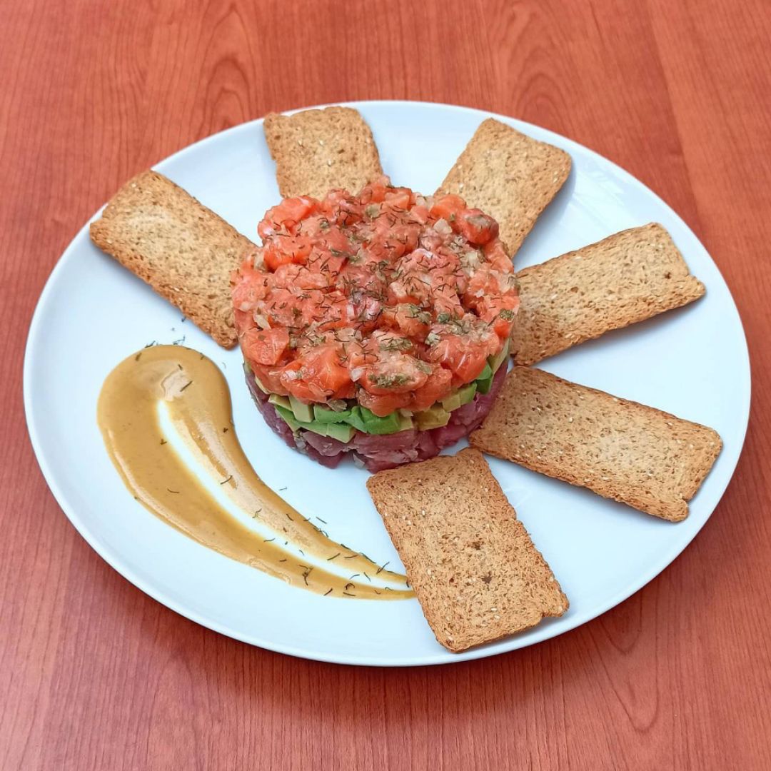 🌸TARTAR DE ATÚN Y SALMÓN 🌸