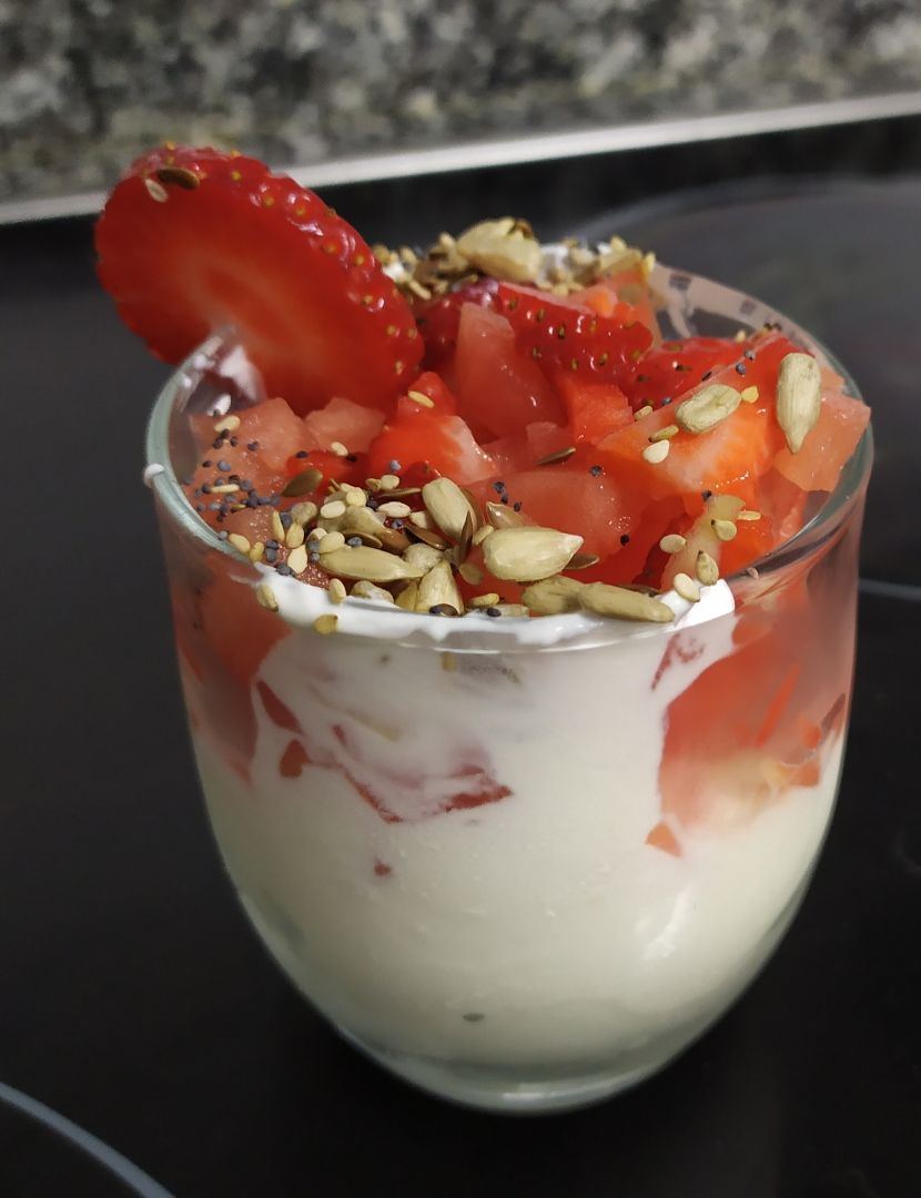 Postre de yogurt Postre de yogurt
