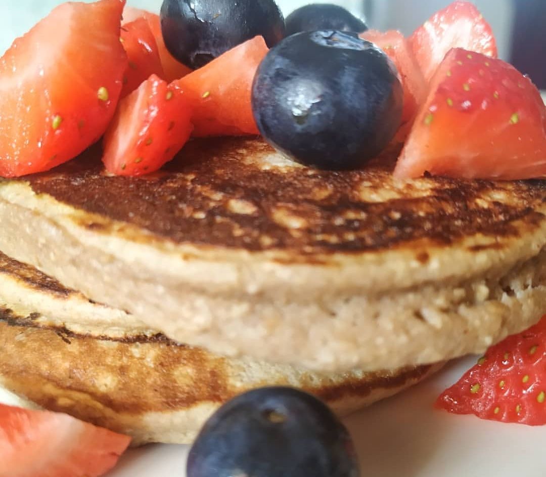 Pancakes de avena y platano