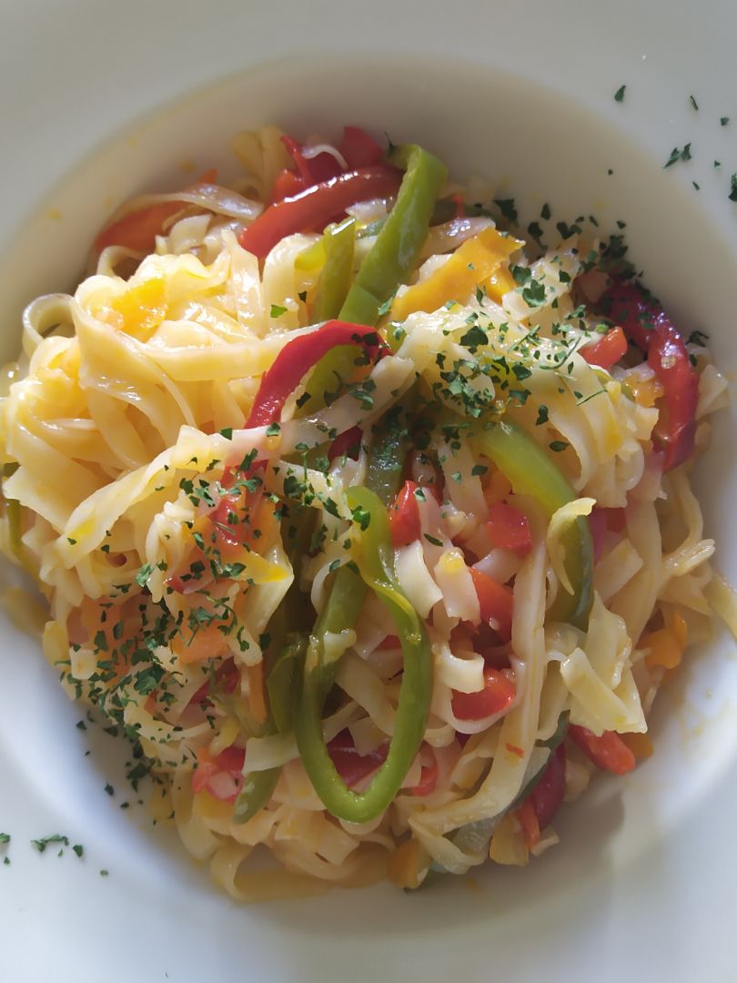 Noodles de arroz  con verduras