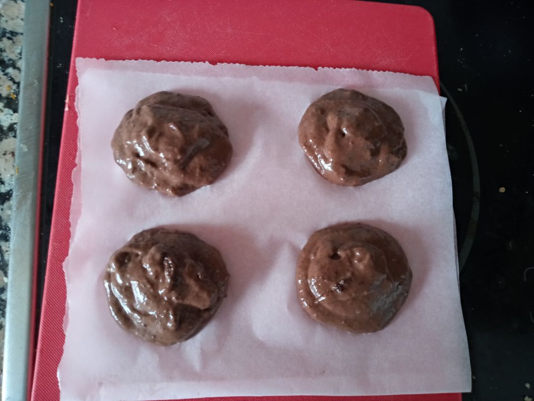 Galletas de chocolate y plátano Paso 1 Galletas de chocolate y plátano Paso 1