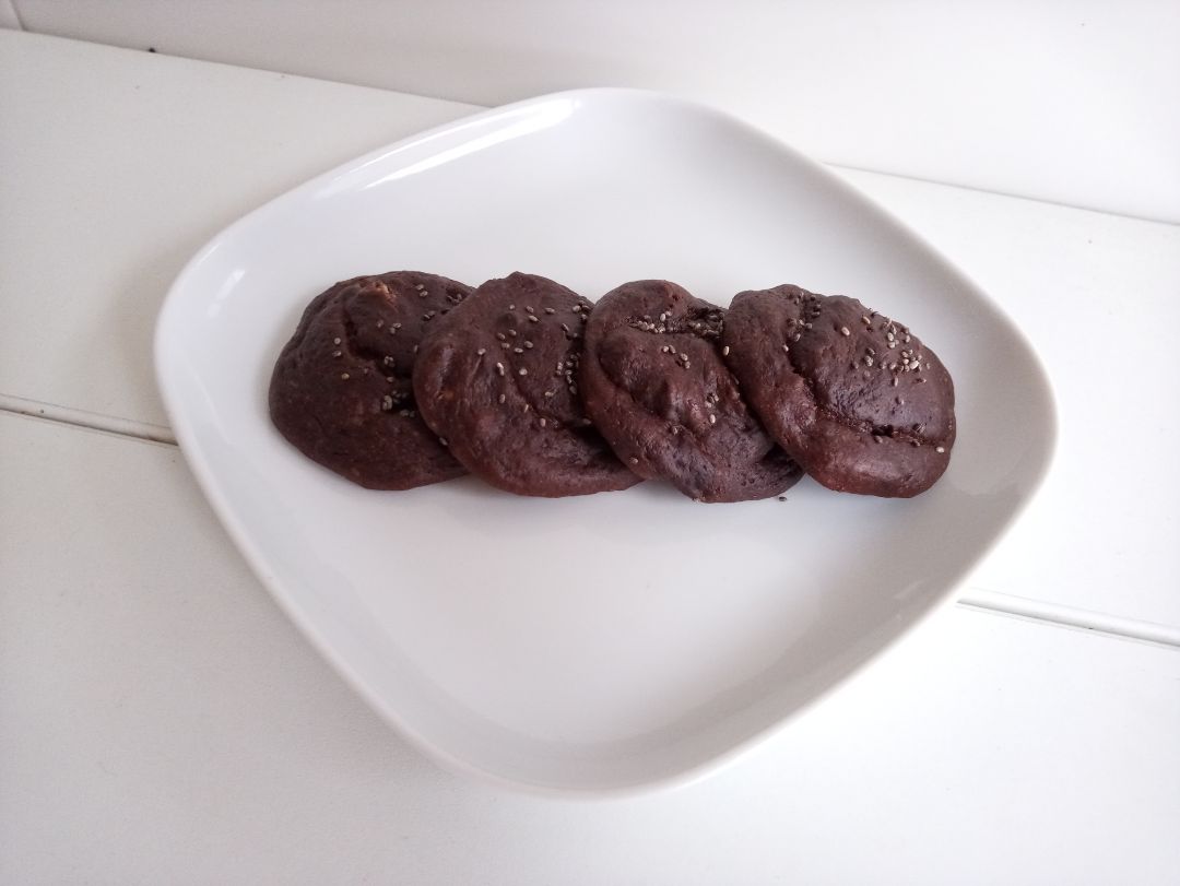 Galletas de chocolate y plátano Paso 4 Galletas de chocolate y plátano Paso 4