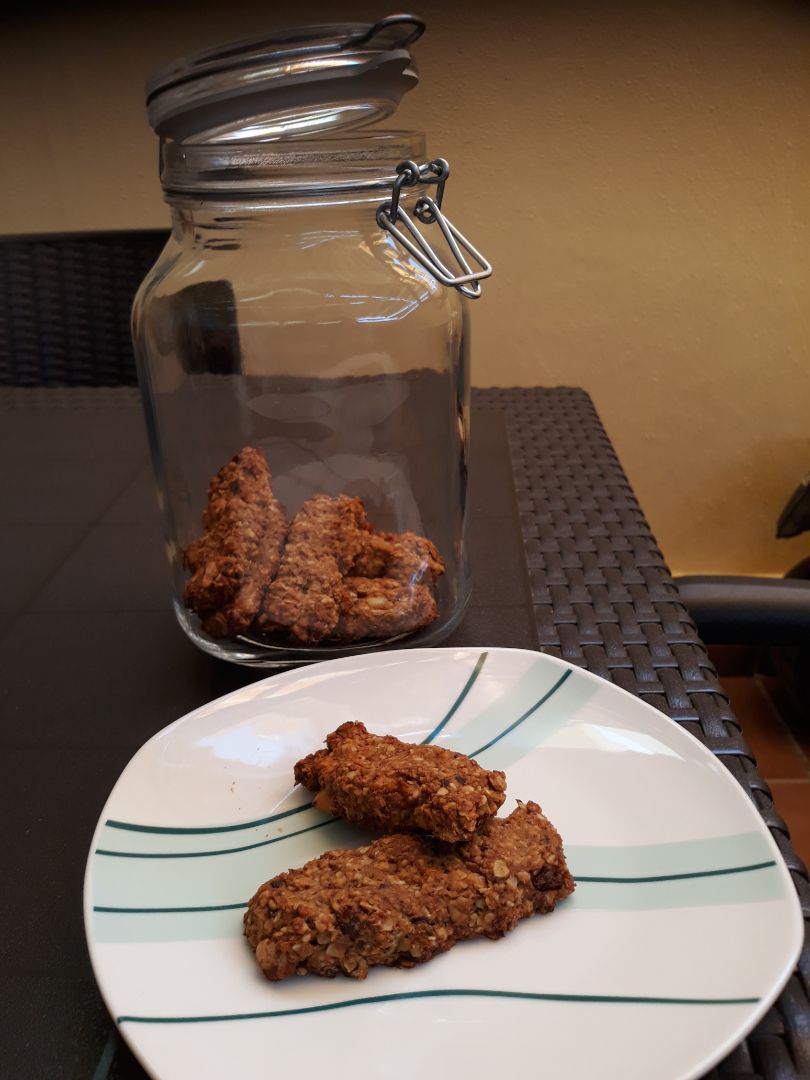Barrita de avena con nueces Barrita de avena con nueces