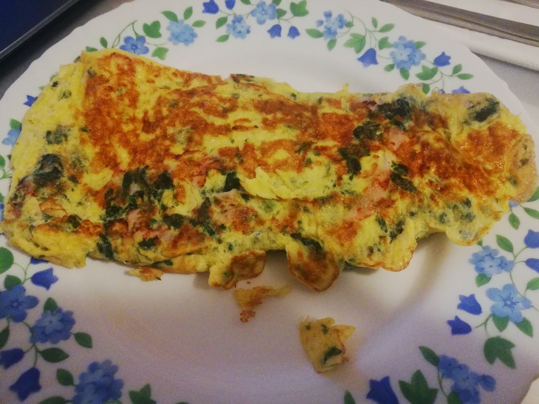 🍁 Tortilla de espinacas y pavo 🍁 🍁 Tortilla de espinacas y pavo 🍁