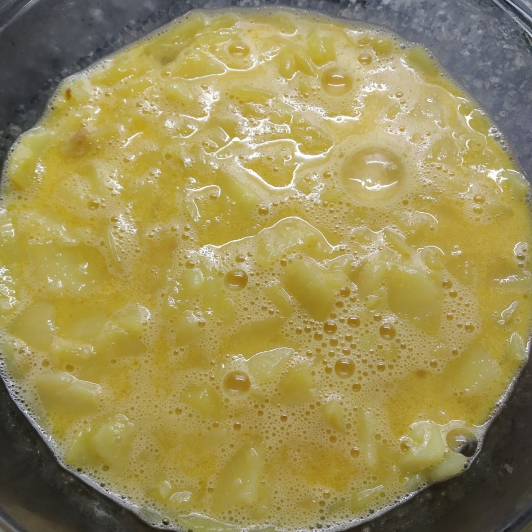 Tortilla de patatas Paso 4