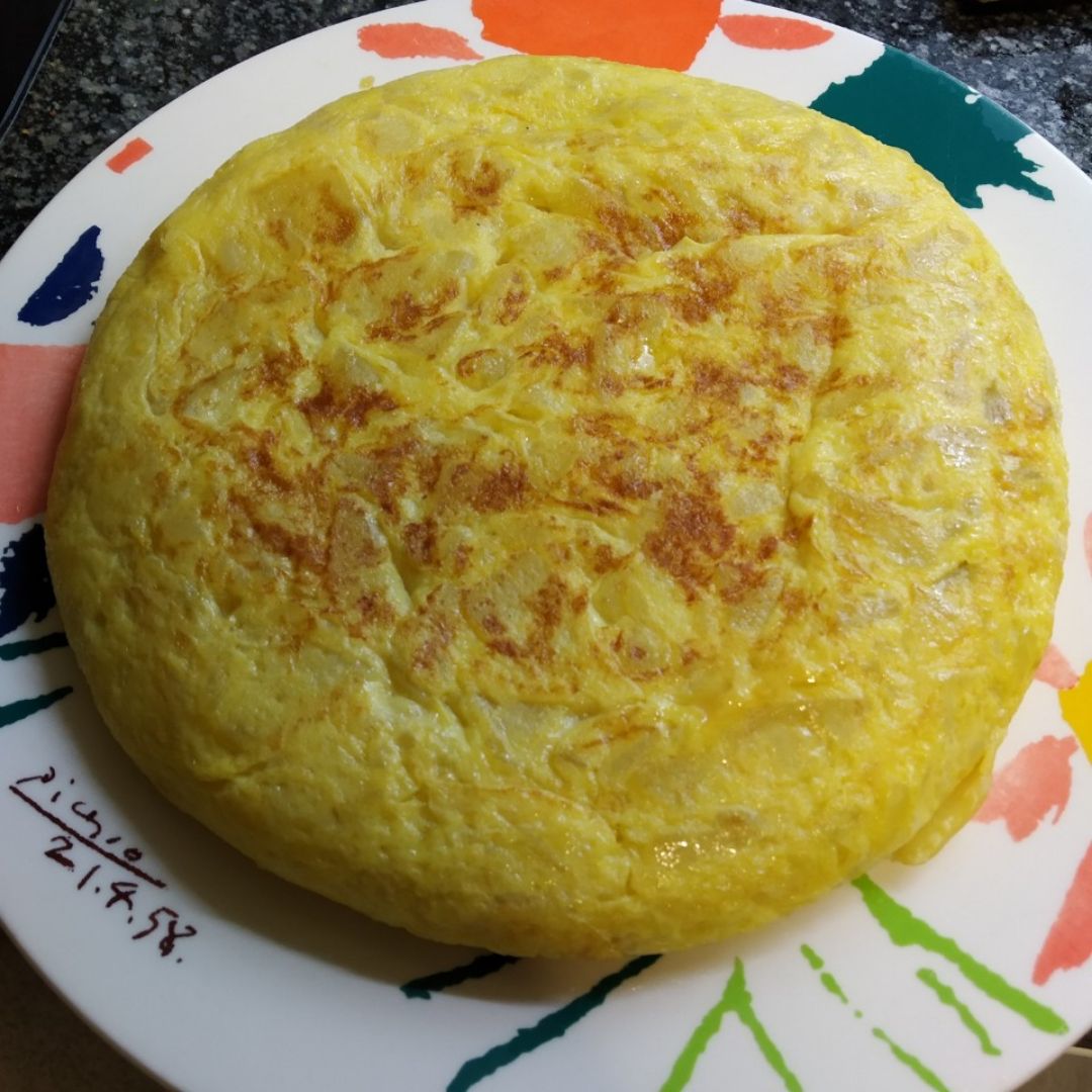 Tortilla de patatas Paso 8