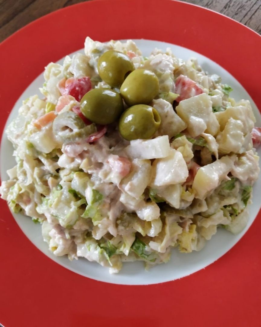 Ensaladilla rusa con mahonesa casera