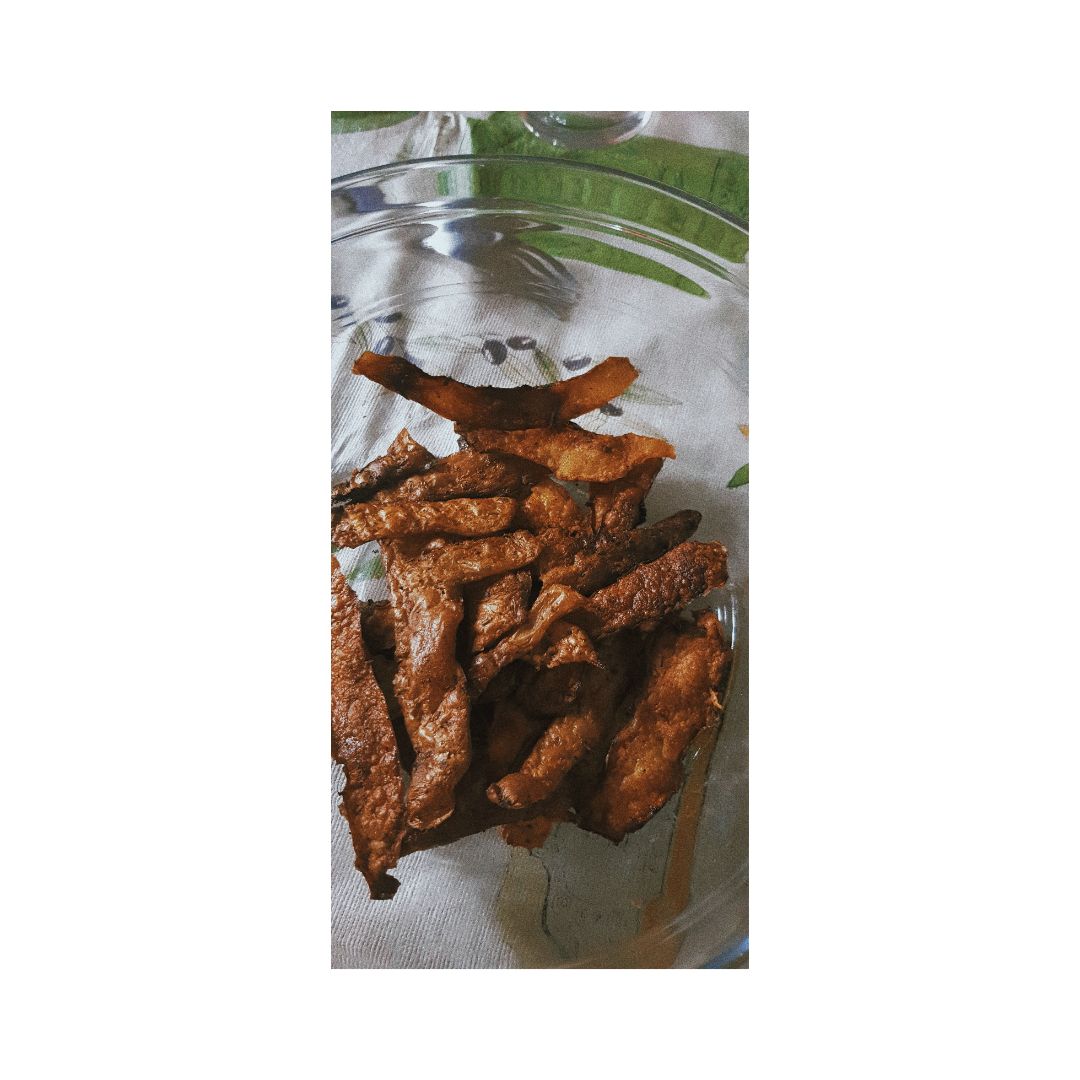 Crujiente/chips de piel de patata Paso 3 Crujiente/chips de piel de patata Paso 3