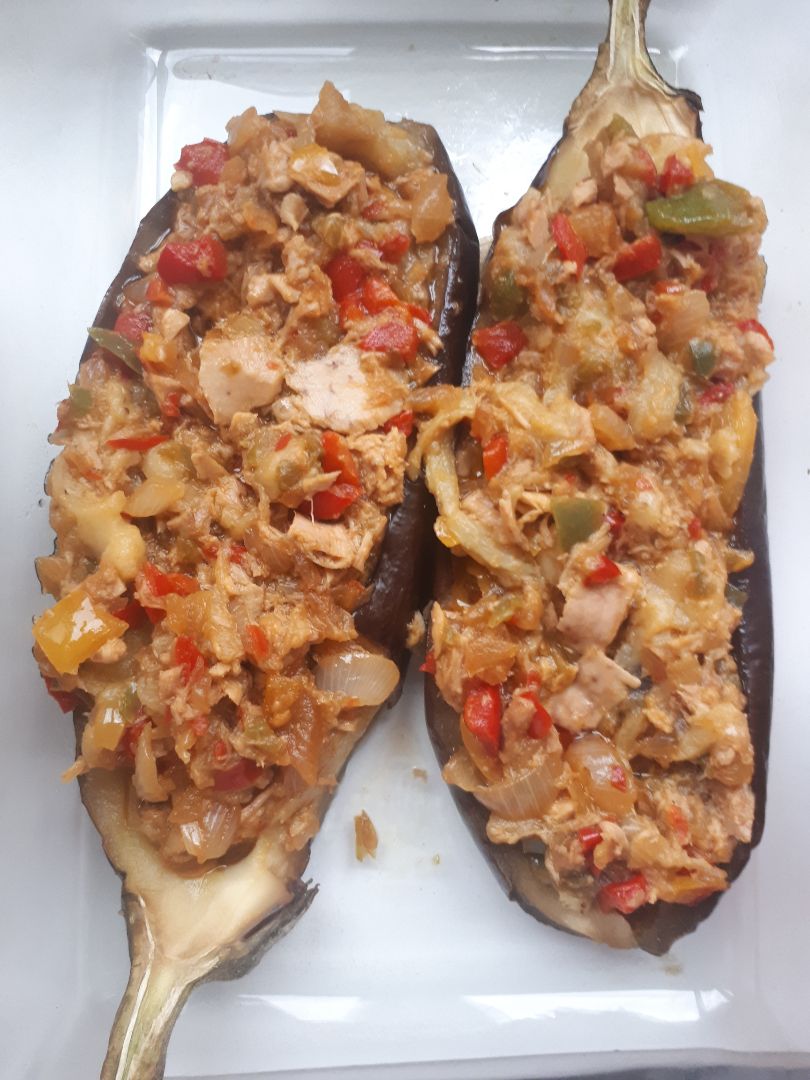 Berenjenas rellenas de atún Berenjenas rellenas de atún