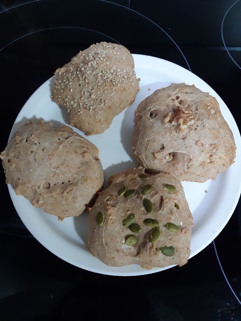 Panecillos caseros de kéfir Panecillos caseros de kéfir