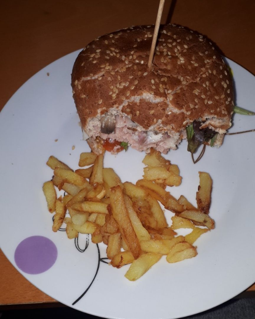 Hamburguesa pollo Hamburguesa pollo