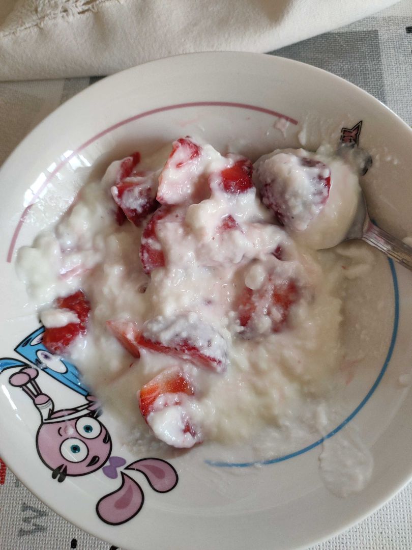 Fresas con yogurt