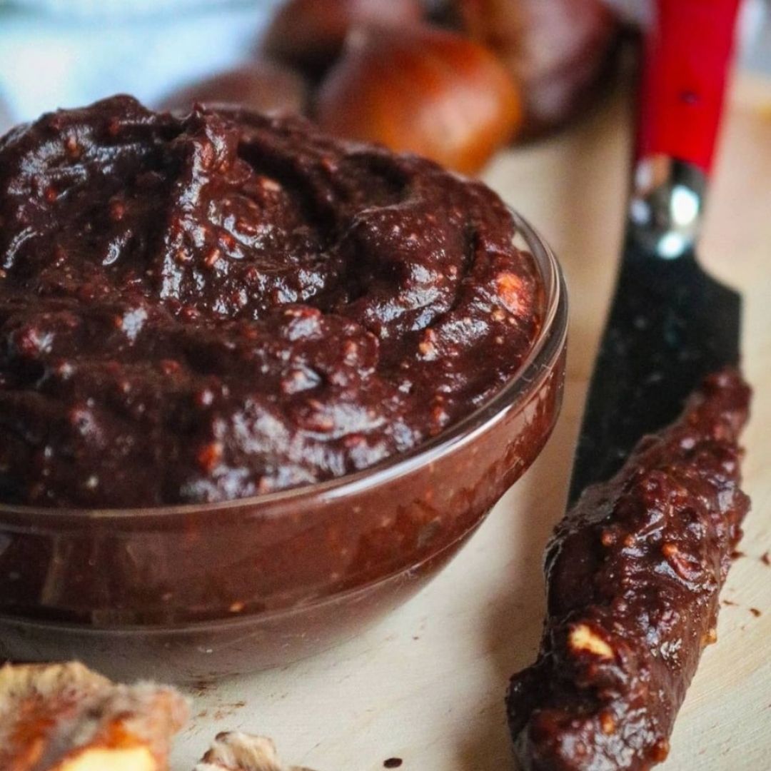 FITTELLA DE CASTAÑAS ( Nutella nocilla) Paso 5 FITTELLA DE CASTAÑAS ( Nutella nocilla) Paso 5