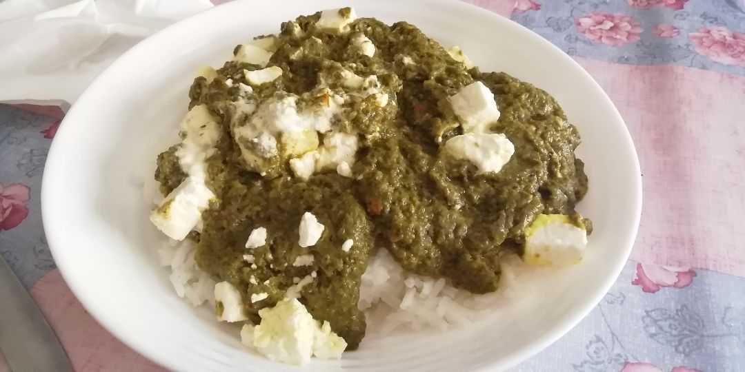 Espinacas al curry con leche de coco Espinacas al curry con leche de coco