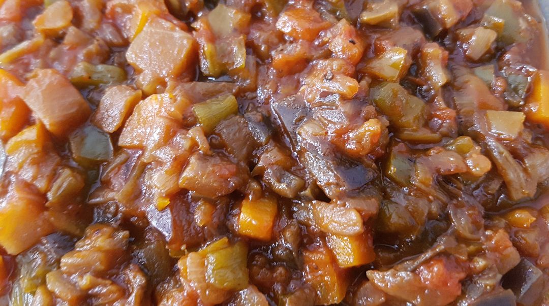 Verduras con tomate y cerveza Paso 1