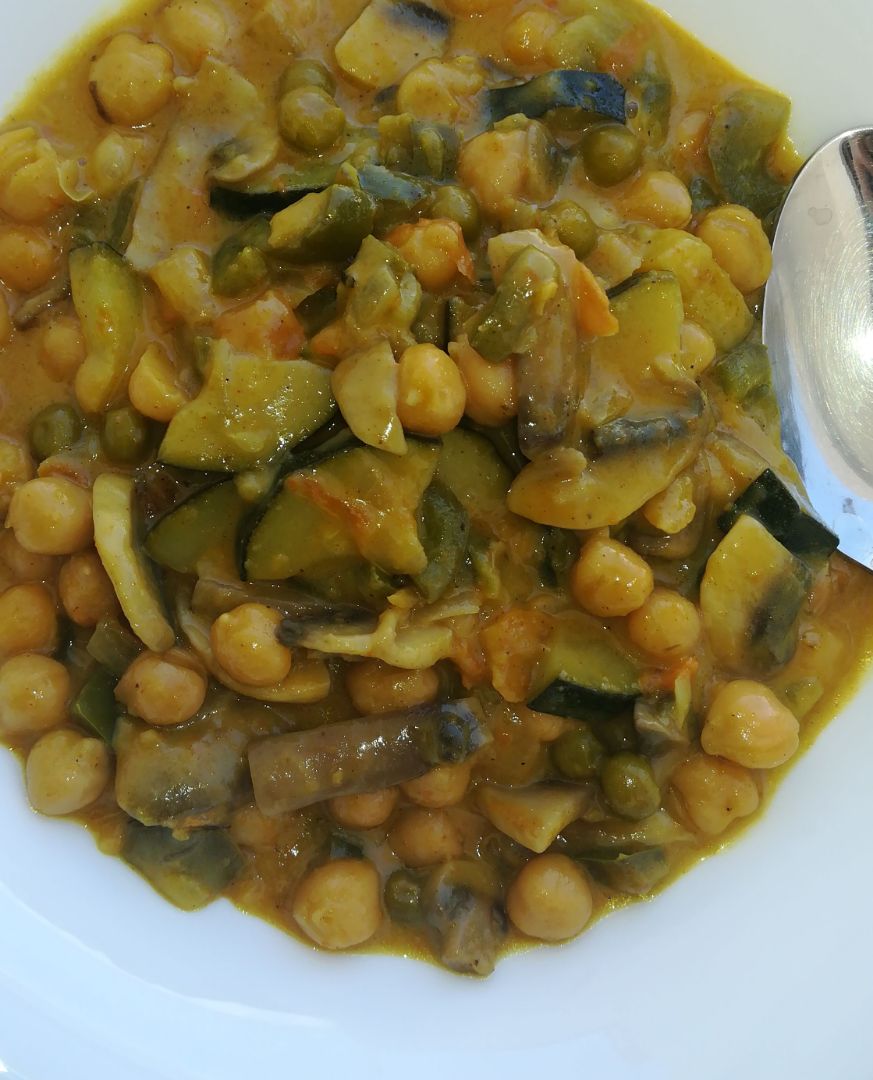 Dhal de garbanzos Dhal de garbanzos