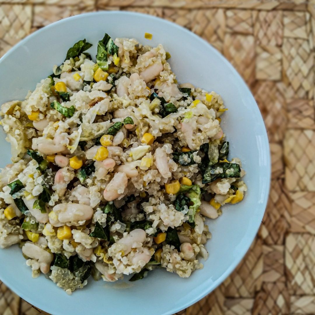 Ensalada de alubias y quinoa Ensalada de alubias y quinoa